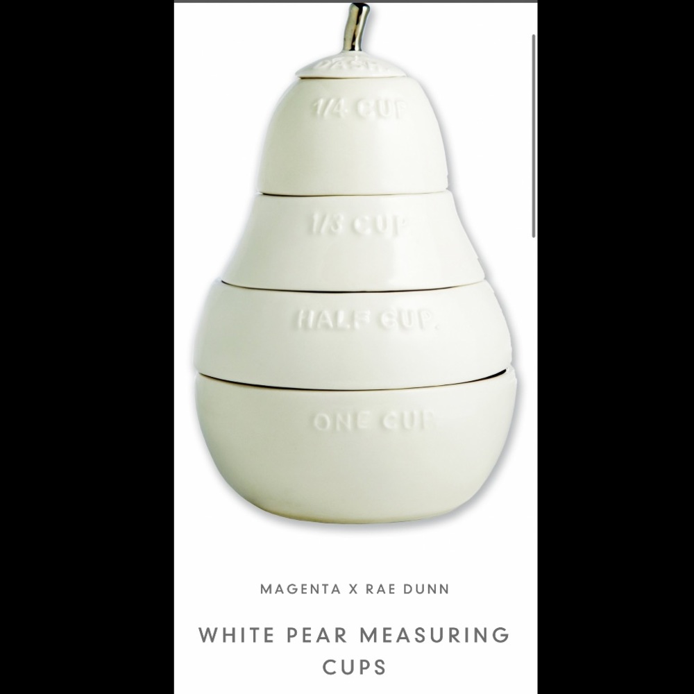 Rae Dunn pear measuring cups